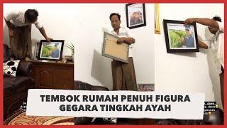 Viral Tembok Rumah Penuh Figura Gegara Tingkah Ayah, Foto yang Dipajang Bikin Tersenyum