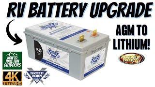 Easy Low Cost RV Battery Upgrade! How to change AGM to Lithium in your Camper Van.