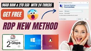 GitHub Free RDP In 2024|How to Create a Free RDP Windows 10 |Time Limit bypassed|Free RDP| Getscreen