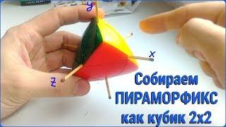 How to solve PYRAMORPHiX, understanding what you are doing? Manual at 'Russian'. (cube 2x2)