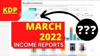 March 2022 Income Report From KDP Low and No Content Publishing.