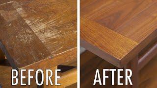 Refinishing And Repairing A Vintage Table | Furniture Makeover | Thrift Store Rescue #29 |