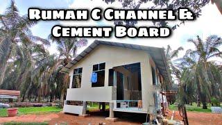 [VIRAL!] Rumah C Channel (Besi Biru) + Cement Board #rumahmurah #rumahbajet