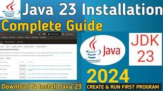 How to Install Java JDK 23 on Windows 10/11