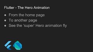 Flutter - The Hero Animation