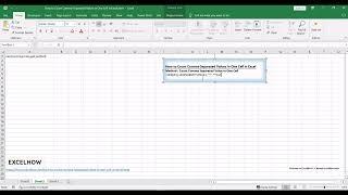 How to Count Comma Separated Values in One Cell in Excel
