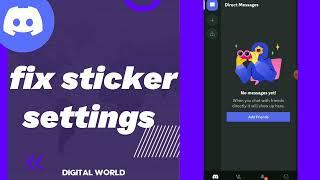 How to Fix sticker settings On Discord app 2023