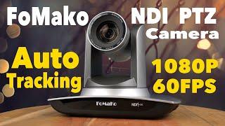 Fomako NDI PTZ Camera with Auto Tracking - Setup Test Review
