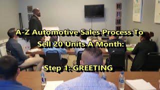 A-Z Steps to Sell 20 Cars a Month: High Impact GREETING