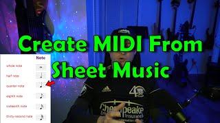 Mixing Stuff: Turn Sheet Music to MIDI