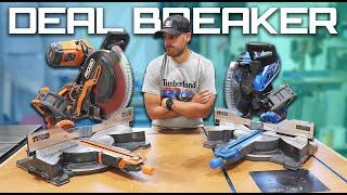 I ALMOST took this Saw Back. // RIDGID & Delta Dual Bevel Sliding Miter Saw Review