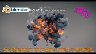 Blender 2.82 Aerial Explosion tutorial: Ft. Khaos add-on and Mantaflow
