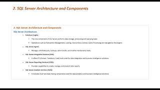 01 Microsoft SQL  Querying  - 002 SQL Server Architecture and Components