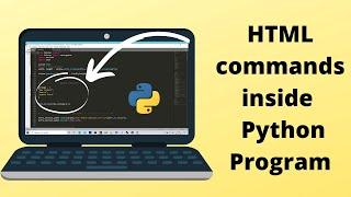 How to create and edit html file inside a python file