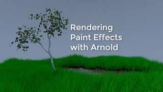 Rendering Paint Effects with Arnold in Maya 2018