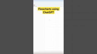 ChatGPT - how to create Flowcharts and Diagrams #flowchart #tutorial #dataflow #datascience #chatgpt