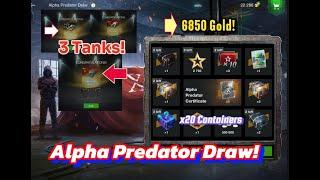 Wot Blitz Alpha Predator Draw Crate Opening x20 Container Opening + Certificates 3 Tanks in 4K! wotb