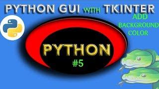 python with tkinter how to add a background color to python