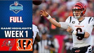 Tampa Bay Buccaneers vs Cincinnati Bengals Full Game | Aug 10 | 2024 NFL Highlights Preseason