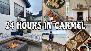 Vlog: 24 hours in Carmel! the perfect itinerary: beach walks + yummy food + cutest hotel