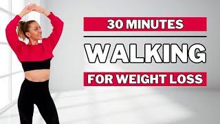 30 MIN WALKING EXERCISE FOR WEIGHT LOSSIntense Full Body Fat Burn at HomeNO JUMPINGKNEE FRIENDLY