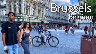 BRUSSELS, Belgium Walking Tour (4k HD 60 fps) | A Virtual Walking Tour | 2023 #trending#youtube