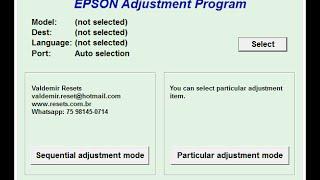 RESET EPSON L365 L375 L380 L395 L396 L4150 L4160 L3110 L3150 DOWNLOAD GRÁTIS