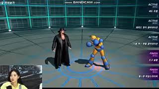 The Undertaker gameplay, kof all stars kof x wwe