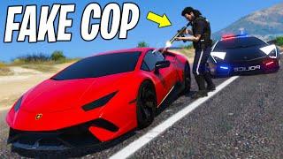 Stealing Cars as Fake Cop in GTA 5 RP..
