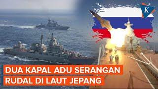 Kala Dua Kapal Rusia Saling "Jual Beli Serangan" di Laut Jepang