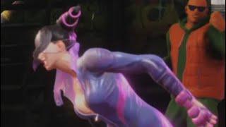 Juri spits on Cammy’s cheeks