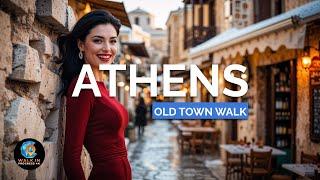 Athens, Greece  The Charming Old Town Experience ️ 4K Plaka & Anafiotika Walk