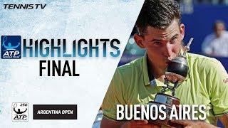 Highlights: Thiem Beats Bedene In Buenos Aires Final 2018