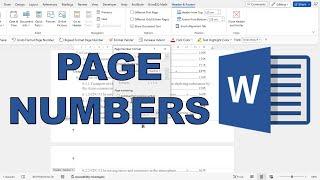 How to add page numbers in Word