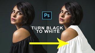 How to Change Color of a Black Dress in Photoshop | Turn Black Dress to White in Photoshop