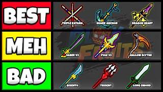 Ranking & Showcasing All SWORDS In Blox Fruits! | Tier List