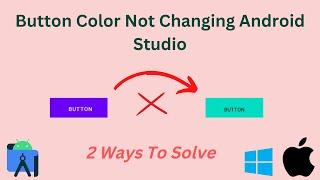 Button color not changing android studio