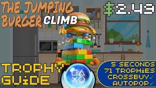 EASY 5 Second $2 Crossbuy Autopop Platinum! | The Jumping Burger Climb Trophy Guide