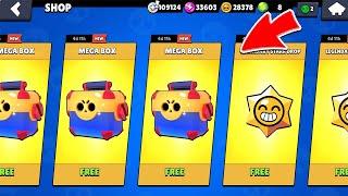 AWESOME UPDATE FREE MEGA BOX REWARDS15 ACCOUNT LEGENDARY STARR !!!!BRAWL STARS UPDATE GIFTS!!!