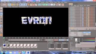 Как сделать красивый 3D текст в (Cinema 4d , Photoshop)
