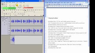 Using Audacity to practice speaking languages (English)