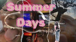 SUMMER DAYS IN MY LIFE: library, park, shopping and more!||stephanie alexx