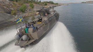 Combat Boat 90E 720p phoneversion closeup. Stridsbåt 90E 720p telefonversion närbild.