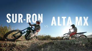 Sur-Ron X vs. Alta Redshift MX | Electric Dirt Bike Backyard Session