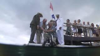 Interment of Joseph Langdell at the USS Arizona, Pearl Harbor