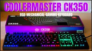 COOLERMASTER CK350 | RGB GAMING MECHANICAL KEYBOARD | UNBOXING AND FUNCTIONS