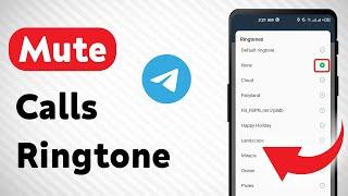 How To Mute Calls Ringtone on Telegram (Updated)