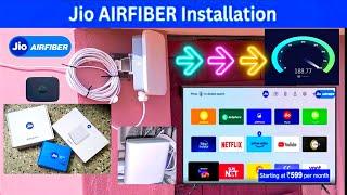 Jio airfiber installation and review in tamil| 6 month plan | live speed test  | unlimited 5G 