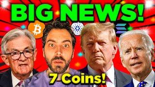 PREPARE - Bitcoin's NEXT Insane Move + 7 Crypto Coins - Big News!