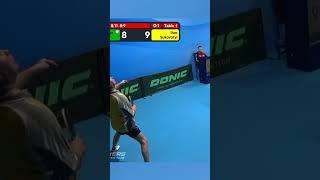 Drop shot and Double-bounce on the net #shorts